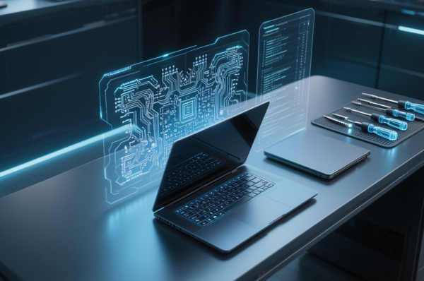 Professional IT and computer repair services at DVTEK Computers with modern diagnostic equipment